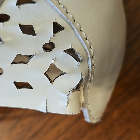 All Black Cream Lace Up Oxfords - Picture 9 of 9